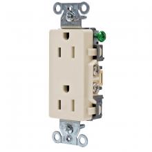 Hubbell Wiring Device-Kellems DR15LA - DECO RCPT, COMM GRD, 15A 125V, 5-15R, LA
