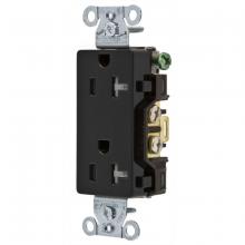 Hubbell Wiring Device-Kellems DR20BLKTR - TAMP RES, DECO FACE, 20A 125V, BK