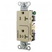 Hubbell Wiring Device-Kellems DR20C1I - 1/2 CONTROLLED 20A 125V, B/S, DECO, IV