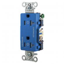 Hubbell Wiring Device-Kellems DR20C2BLTR - 2/2 CONTROLLED 20A 125V, B/S, TR DECO,BL