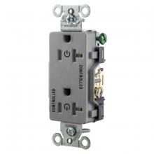 Hubbell Wiring Device-Kellems DR20C2GRY - 2/2 CONTROLLED 20A 125V, B/S, DECO, GY