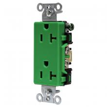 Hubbell Wiring Device-Kellems DR20GN - DECO RCPT, COMM GRD, 20A 125V, 5-20R, GN