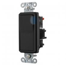 Hubbell Wiring Device-Kellems DS320STILBK - 3W DECO, COM, ST, 20A 120/277V, IL, BK