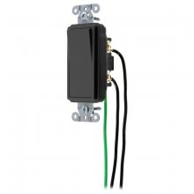 Hubbell Wiring Device-Kellems DSL115BK - SWITCH, DECO, SP, 15A 120/277V, BK, WL