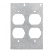 Hubbell Wiring Device-Kellems FB10MP2E - MOUNTING PLATE, 10-G, DOUBLE, DUPLEX