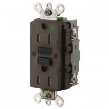 Hubbell Wiring Device-Kellems GF8200SG - 15A INDUSTRIAL TRWR GFR HG BROWN