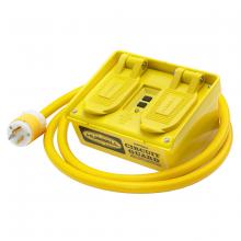 Hubbell Wiring Device-Kellems GFP15M - PORT GFCI, 15A 120V, 4 OUTLET, YL