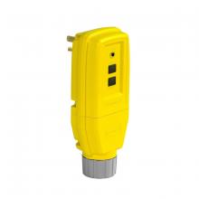 Hubbell Wiring Device-Kellems GFPST5266CY - GFCI PLUG, IND, 15A 120V, MAN, AMPD, YEL