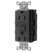 Hubbell Wiring Device-Kellems GFRST15SNAPBKNA - 15A COMM SELF TEST SNAP GFR USA BLACK