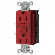 Hubbell Wiring Device-Kellems GFRST15SNAPR - 15A COMM SELF TEST SNAP GFR RED