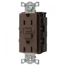Hubbell Wiring Device-Kellems GFRST15SNAPNA - 15A COMM SELF TEST SNAP GFR USA BROWN