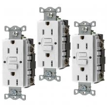 Hubbell Wiring Device-Kellems GFRST15W3 - 15A COMM SELF TEST GFR WHITE, 3 PACK