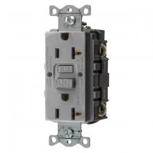 Hubbell Wiring Device-Kellems GFRST20GYU - 20A COMM SELF TEST US GFR GRAY