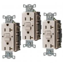 Hubbell Wiring Device-Kellems GFRST20LA3 - 20A COMM SELF TEST GFR LT ALMOND, 3 PACK