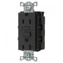 Hubbell Wiring Device-Kellems GFRST20SNAPBKNA - 20A COMM SELF TEST SNAP GFR USA BLACK