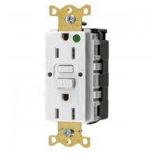 Hubbell Wiring Device-Kellems GFRST82SNAPW - 15A COMM HG SELF TEST SNAP GFR WHITE