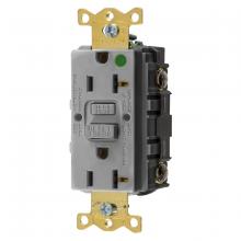 Hubbell Wiring Device-Kellems GFRST83GYU - 20A COMM HG SELF TEST US GFR GRAY