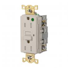 Hubbell Wiring Device-Kellems GFRTW82LA - 15A 125VAC COMM HG TRWR GFR LIGHT ALMOND