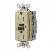 Hubbell Wiring Device-Kellems GFSG5262I - 15A 125VAC INDUSTRIAL TRWR GFR IVORY