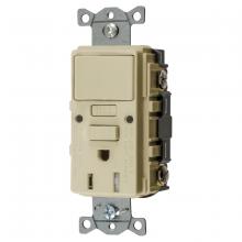 Hubbell Wiring Device-Kellems GFSPST15I - 15A COM SELF TEST COMB SWITCH, TR GFR IV