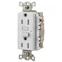 Hubbell Wiring Device-Kellems GFT15W - 15A HUBBELL PRO GFR TR WHITE