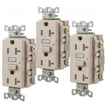 Hubbell Wiring Device-Kellems GFTW20LA3 - 20A HUBBELL PRO GFR TRWR LT ALM, 3PK