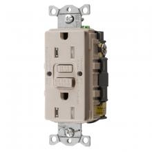 Hubbell Wiring Device-Kellems GFTRST15LA - 15A COMM SELF TEST TR GFR LT ALMOND