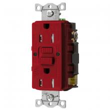 Hubbell Wiring Device-Kellems GFTWRST15R - 15A COMM SELF TEST TRWR GFR RED
