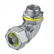 Hubbell Wiring Device-Kellems H0389 - 90 DEG MALE L/T CONN, 3/8", STEEL