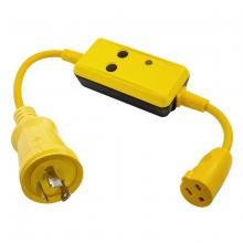 Hubbell Wiring Device-Kellems HBL105GF - MARINE GFCI ADAP, 30A 125V TO 15A 125V