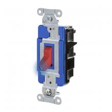 Hubbell Wiring Device-Kellems HBL1201STILR - SP TOG, IND, ST, 15A 120/277V, IL, RD