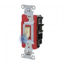 Hubbell Wiring Device-Kellems HBL1221STILI - SP TOG, IND, ST, 20A 120/277V, IL, IV