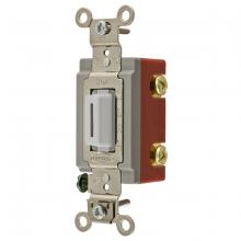 Hubbell Wiring Device-Kellems HBL1222LW - DP TOG, IND GRD, 20A 120/277V, LK, WH