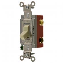 Hubbell Wiring Device-Kellems HBL1223IL - 3 WAY TOG, IND GRD, 20A 120/277V, IL, IV