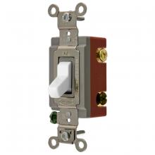 Hubbell Wiring Device-Kellems HBL1223WU - 3W TOG, IND GRD, 20A 120/277V, WH, USA