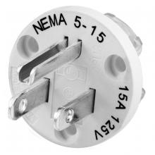 Hubbell Wiring Device-Kellems HBL14W47IN - WT INTERIOR NEMA 5-15P, 15A/125V