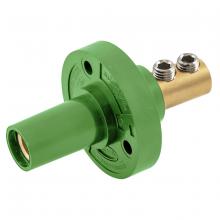 Hubbell Wiring Device-Kellems HBL15FRGN - SINGLE POLE SER 15 RECEP, DBLSET SCR, GN