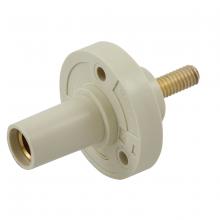 Hubbell Wiring Device-Kellems HBL15FRSW - SINGLE POLE SER 15 RECEP, STUD, 150A, WH