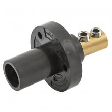 Hubbell Wiring Device-Kellems HBL15MRBK - SINGLE POLE SER 15 INLET, DBLSET SCR, BK