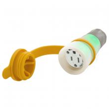 Hubbell Wiring Device-Kellems HBL15W47AWC - CONN, W/TIGHT, 5-15R, 15A, 125V, CL, WIR