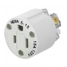 Hubbell Wiring Device-Kellems HBL15W47IN - WT INTERIOR NEMA 5-15R 15A/125V