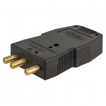 Hubbell Wiring Device-Kellems HBL20SPM - 20A STAGE PIN MALE INLINE, BLK