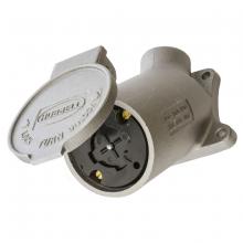 Hubbell Wiring Device-Kellems HBL21420 - H/LOCK FLG RCPT, 3P4W, 30A 600V