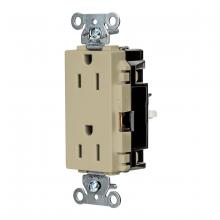 Hubbell Wiring Device-Kellems HBL2152STI - DECO RCPT, IND, SPRG TRM, 15A 125V, IV