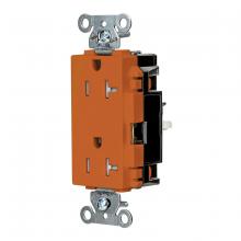 Hubbell Wiring Device-Kellems HBL2162STOTR - DECO RCPT IND, TR, SPRG TRM 20A 125V, OR