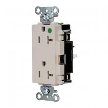 Hubbell Wiring Device-Kellems HBL2182STLA - DECO RCPT, HG, SPRG TRM, 20A 125V, LA