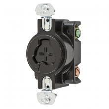Hubbell Wiring Device-Kellems HBL23000G - H/LOCK RCPT, 2P3W, 20A 125V/10A 250V