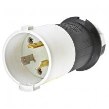 Hubbell Wiring Device-Kellems HBL2311S - LKG S/SHRD PLUG, 20A 125V, L5-20P, B/W