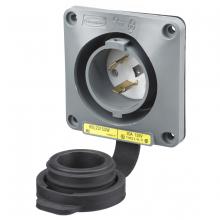 Hubbell Wiring Device-Kellems HBL2315SW - 5KG WT S/SHRD FLG-INLT, 20A 125V, L5-20P