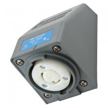 Hubbell Wiring Device-Kellems HBL2320AR - LKG S/SHRD RCPT, L6-20R, ANG SRF MT,GY